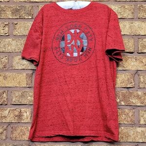 DKNY Red Graphic New York City Short Sleeve Tee Size 10/12